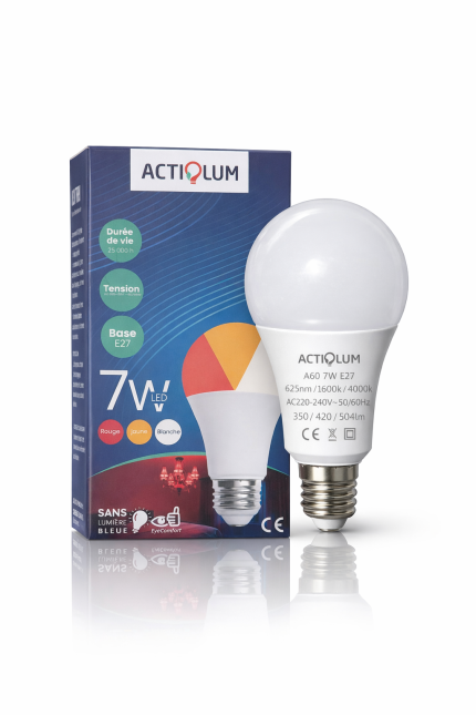 Ampoule sommeil & bien-être 3 modes lumineux